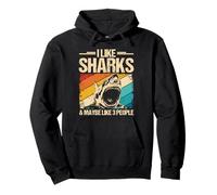 I LIKE SHARKS & MAYBE LIKE 3 PEOPLE Shark Costume Pullover Hoodie