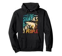 I LIKE SHARKS & MAYBE LIKE 3 PEOPLE Shark Costume Pullover Hoodie