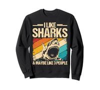 I LIKE SHARKS & MAYBE LIKE 3 PEOPLE Shark Costume Sweatshirt
