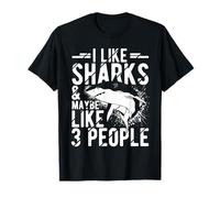 I Like Sharks & Maybe Like 3 People Shark Costume T-Shirt