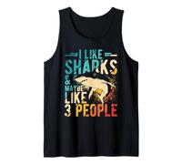 I Like Sharks & Maybe Like 3 People Shark Costume Tank Top