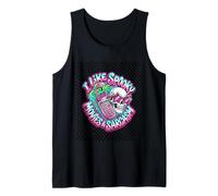 I Like Spooky Movies & Sarcasm Y2K Airbrush Graffiti Skull Tank Top