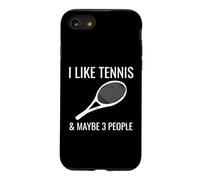 I Like Tennis & Maybe 3 People Funny Tennis Player Case for iPhone SE (2020) / 7/8