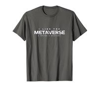 I Like The Metaverse & Maybe 3 Avatars Virtual Reality T-Shirt, Men, Asphalt Grey, 3X-Large