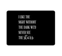 I Like The Night Without The Dark We'd Never See The Stars Metal Tin Sign 10x14 Inch Country Garage Laundry Front Door Wall Décor Metal Plaque Wall Art Plaques for Dorm