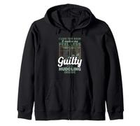 I Like The Rain Less Guilty For Huddling Inside Funny Zip Hoodie