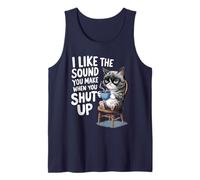 I Like The Sound You Make When You Shut Up Funny Cat Coffee Tank Top