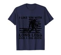 I Like Them With Long Legs Bigfoot Sasquatch Deer Hunting T-Shirt