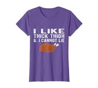 I Like Thick Thigh Leg Men Thanksgiving Leg Day Funny Adult T-Shirt