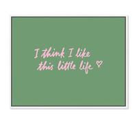 I Like This Life Canvas Print Fun Quotes by Art Remedy, White Frame, 20 x 16