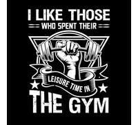 i Like Those who Spend Their Leisure time in The Gym Fitness Design Wall Decals 64x81cm Window Decals White