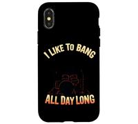 I Like To Bang All Day Long Drummer Case for iPhone X/XS