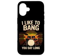 I Like To Bang You Day Long Drum Set Sunset Case for iPhone 16
