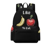 I Like To Eat Apples And Bananas Backpack Travel Laptop Backpack Computer Bag Business Work Bag for Men Women