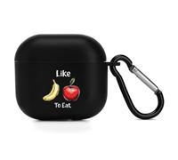 I Like To Eat Apples And Bananas Bluetooth Headset Cover TPU Earbud Case Earphone Protective Cover Compatible with Airpods 4