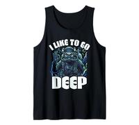 I Like to Go Deep Sea Ocean Cave Diving Scuba Diver Tank Top