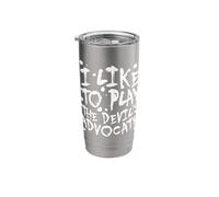 I Like to Play the Devil’s Advocate - Gothic 666 Satanist Stainless Steel Insulated Tumbler