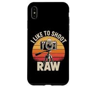 I Like To Shoot Raw Vintage Camera Art Case for iPhone XS Max