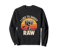 I Like To Shoot Raw Vintage Camera Art Sweatshirt