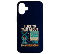 I Like To Talk About DNA Sequencing Retro Science & Genetics Case for iPhone 16 Plus