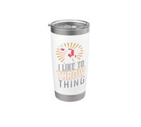 I Like to Throw Things for Track & Field Discus Thrower Stainless Steel Insulated Tumbler