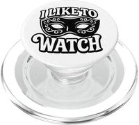 I Like To Watch Venetian Mask Subtle Swinger Lifestyle PopSockets PopGrip for MagSafe