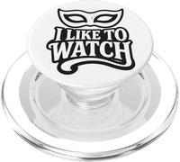 I Like To Watch Venetian Mask Subtle Swinger Lifestyle PopSockets PopGrip for MagSafe