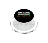 I Like Trading And Maybe 1 Person - Distressed Traders PopSockets PopGrip for MagSafe