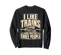 I Like Trains And Maybe Three People Sweatshirt
