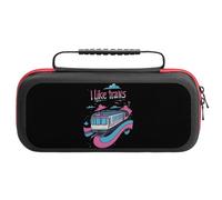 I Like Trans Carrying Case Compatible with Switch Accessories Holds 20 Game Cartridge