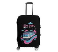 I Like Trans Luggage Case Cover Protective Washable Suitcase Covers Anti Scratch Baggage Fits 19-32 Inch M