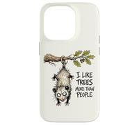 I Like Trees More Than People Funny Opossum Possum Arbor Day Case for iPhone 14 Pro