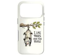 I Like Trees More Than People Funny Opossum Possum Arbor Day Case for iPhone 17 Pro