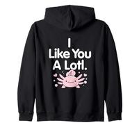 I Like You A Lot Affection Expression For Friends Zip Hoodie