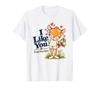 I Like You from Over Here Shy Fawn Deer Value Graphic T-Shirt
