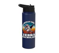 I Like Zebra Finch Design Stainless Steel Insulated Water Bottle