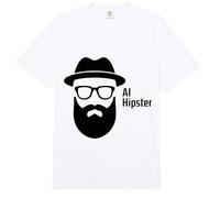 I Liked AI Before It's Cool Funny Sarcastic Ai Hispter Comfort Colors Adult Heavyweight T-Shirt