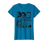 I Listen to Dead People Classical Music Composer T-Shirt, Women, Sapphire Blue, 3X-Large