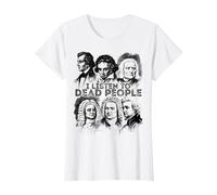 I Listen to Dead People Classical Music Composer T-Shirt, Women, White, X-Large