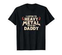 I Listen To Heavy Metal With My Daddy, Heavy Metal Kids T-Shirt