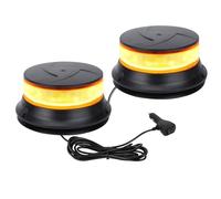 I LITTON 2-in-1 Amber Strobe Lights, 16 Modes, 90 LEDs Amber Flashing Beacon Emergency Warning Light 12/24V Caution Light 360 Rotating Strobe Beacon Lights for Trucks Forklift Snow Plow Golf Cart