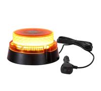 I LITTON Amber Beacon Strobe Light, 16 Modes, 48-LED Magnetic Flashing Emergency Warning Strobe Light, 12/24V Caution Light 360 Rotating Car Roof Beacon Light for Forklift Snow Plow Truck Golf Cart