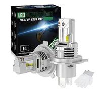 I LITTON HB3 H4 LED Headlight Bulbs Error Free, 72W 6500K Xenon White 12000LM 500% Brighter Bulbs HiLo Beam Replacement All-In-One Design H4 LED Bulbs Auto Car Headlight, 2 PCS