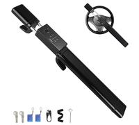 I LITTON Steering Wheel Lock Anti-Theft Device, Smart 4 Unlock Methods Steering Safety Locks Password/IC Card/Backup Key/NFC, Adjustable Length Steering Wheel Security Lock for Vehicles Truck SUV RV