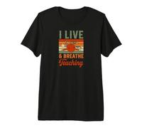 I Live and Breathe Teaching Premium T-Shirt