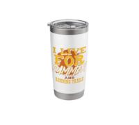 I Live for Summer and Running Trails Stainless Steel Insulated Tumbler