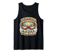 I Live for White Powder Skiing Skier Vintage Snowboarding Tank Top