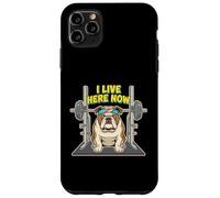 I Live Here Now Bulldog Weightlifter Case for iPhone 11 Pro Max