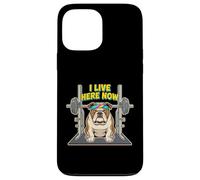 I Live Here Now Bulldog Weightlifter Case for iPhone 13 Pro Max