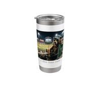 I Live Here Now Funny Baseball Bear Coffee I Live Here Now Stainless Steel Insulated Tumbler